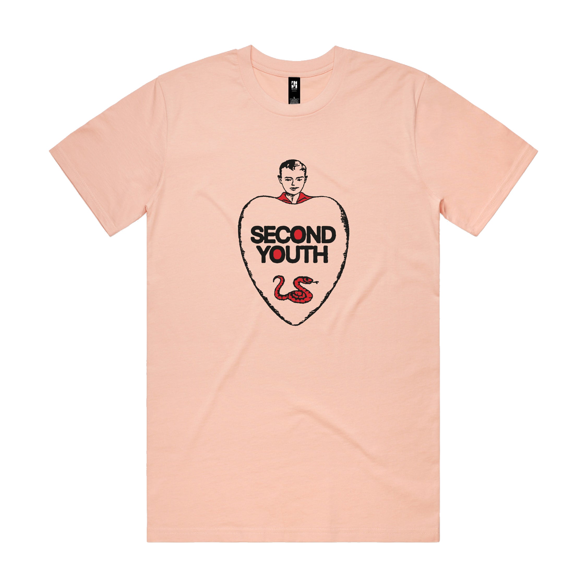 Second Youth "Only Child" Tee Peach