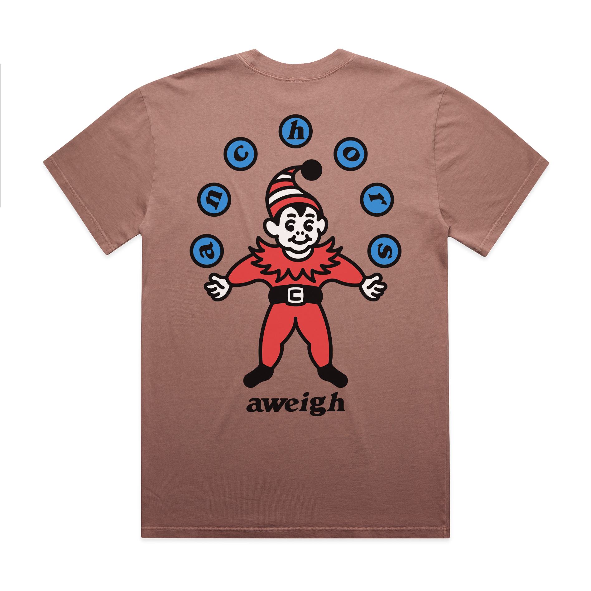 Anchors Aweigh Records "Juggler" Heavy Faded Tee Faded Pink
