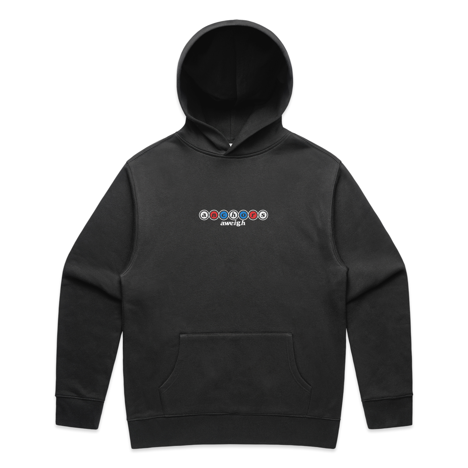 Anchors Aweigh Records "Orbs" Relax Faded Hoodie Faded Black