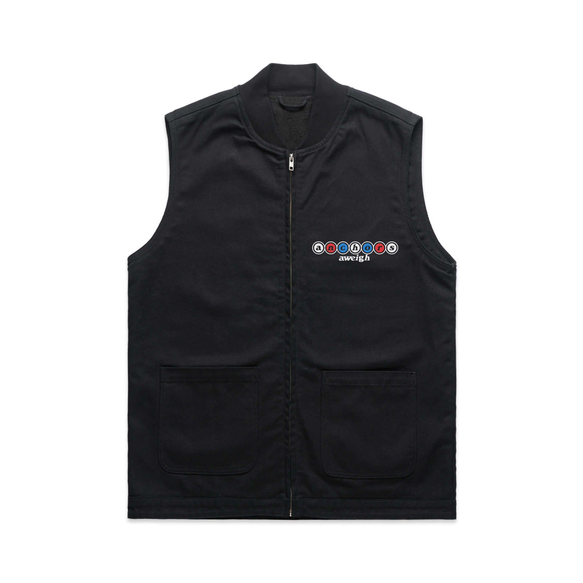 Anchors Aweigh Records "Orbs" Vest Black