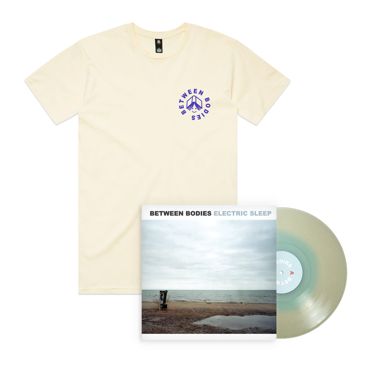 BETWEEN BODIES "ELECTRIC SLEEP" 12 INCH + TEE ECRU