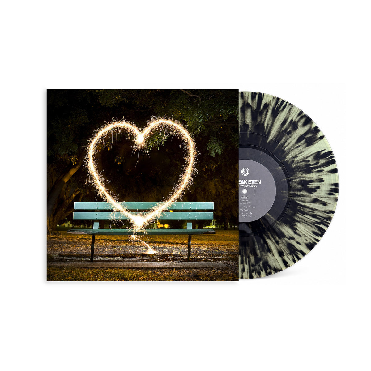 Break Even "The Bright Side" 12" Inch Vinyl Green/Black Splatter