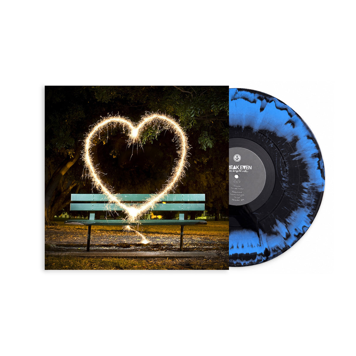 Break Even "The Bright Side" 12" Inch Vinyl Blue Black Haze