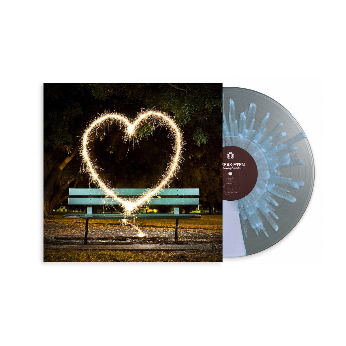 Break Even "The Bright Side" 12" Inch Vinyl Eletric Blue Solid Baby Blue Splatter
