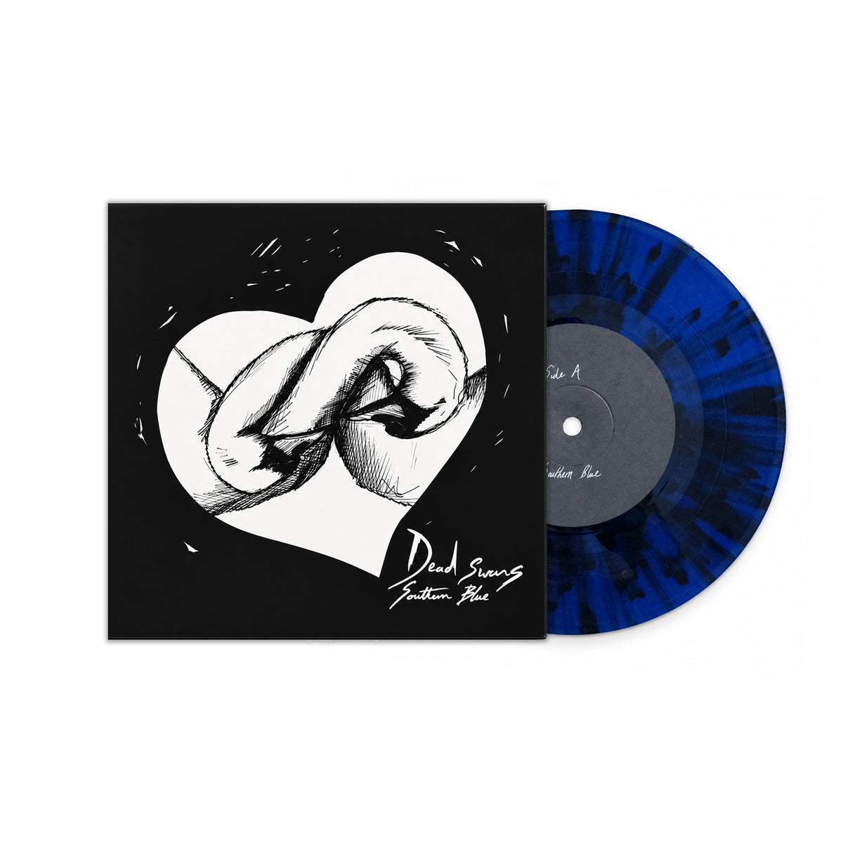 Dead Swans "Southern Blue" 7" Inch Vinyl Blue w/ Black Splatter