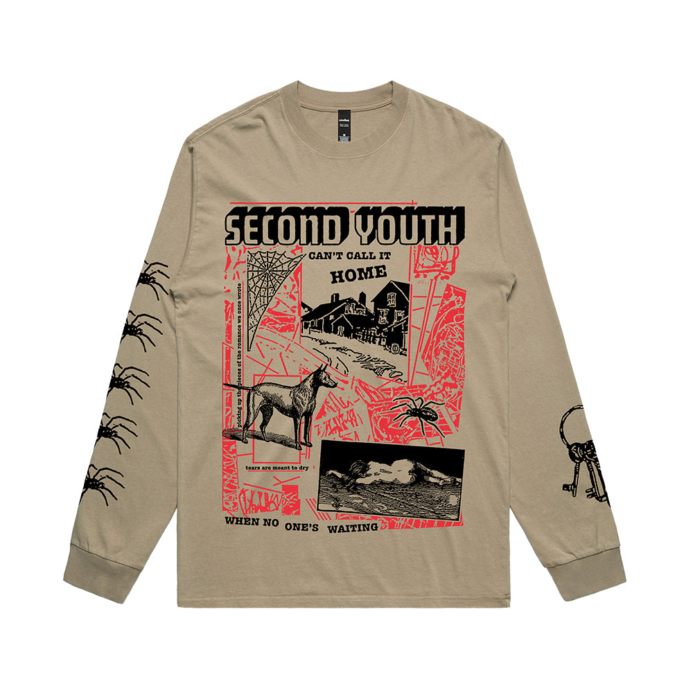Second Youth "Can't Call It Home When No One's Waiting" 12 inch vinyl + longsleeve khaki