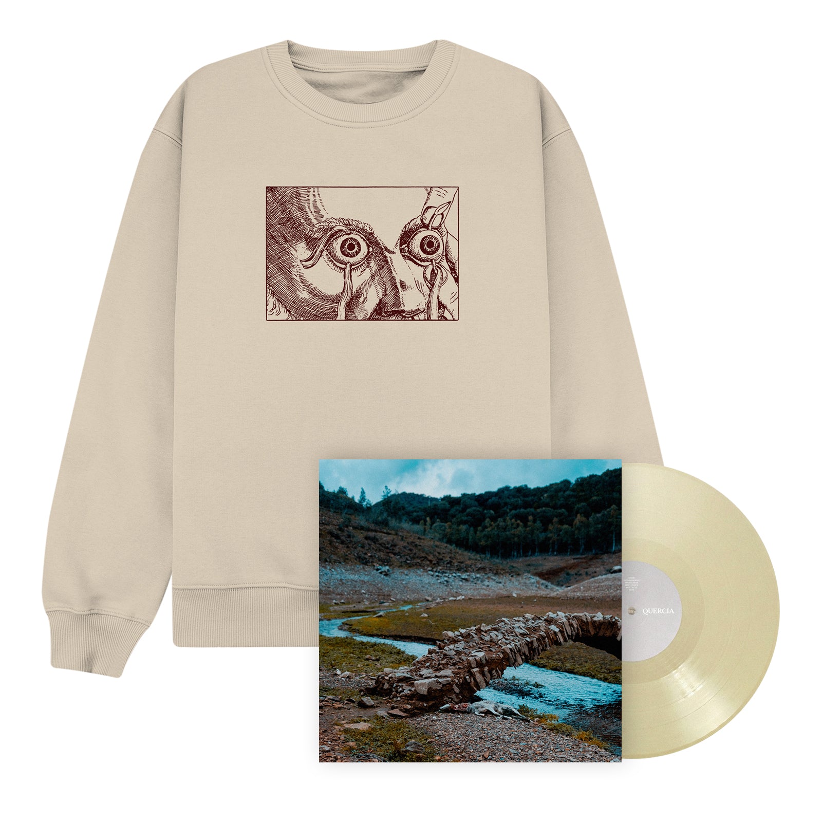 Quercia "Mentre I Monsoni Curano e Scuotono L'Erba Rimasta," "Monsoni" Crewneck Bundle