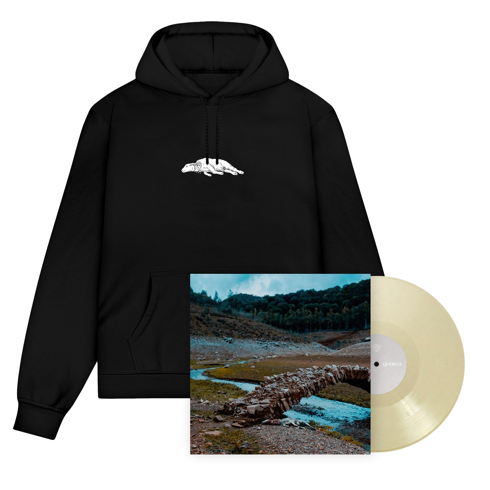 Quercia "Mentre I Monsoni Curano e Scuotono L'Erba Rimasta," "Tracce" Hoodie Bundle