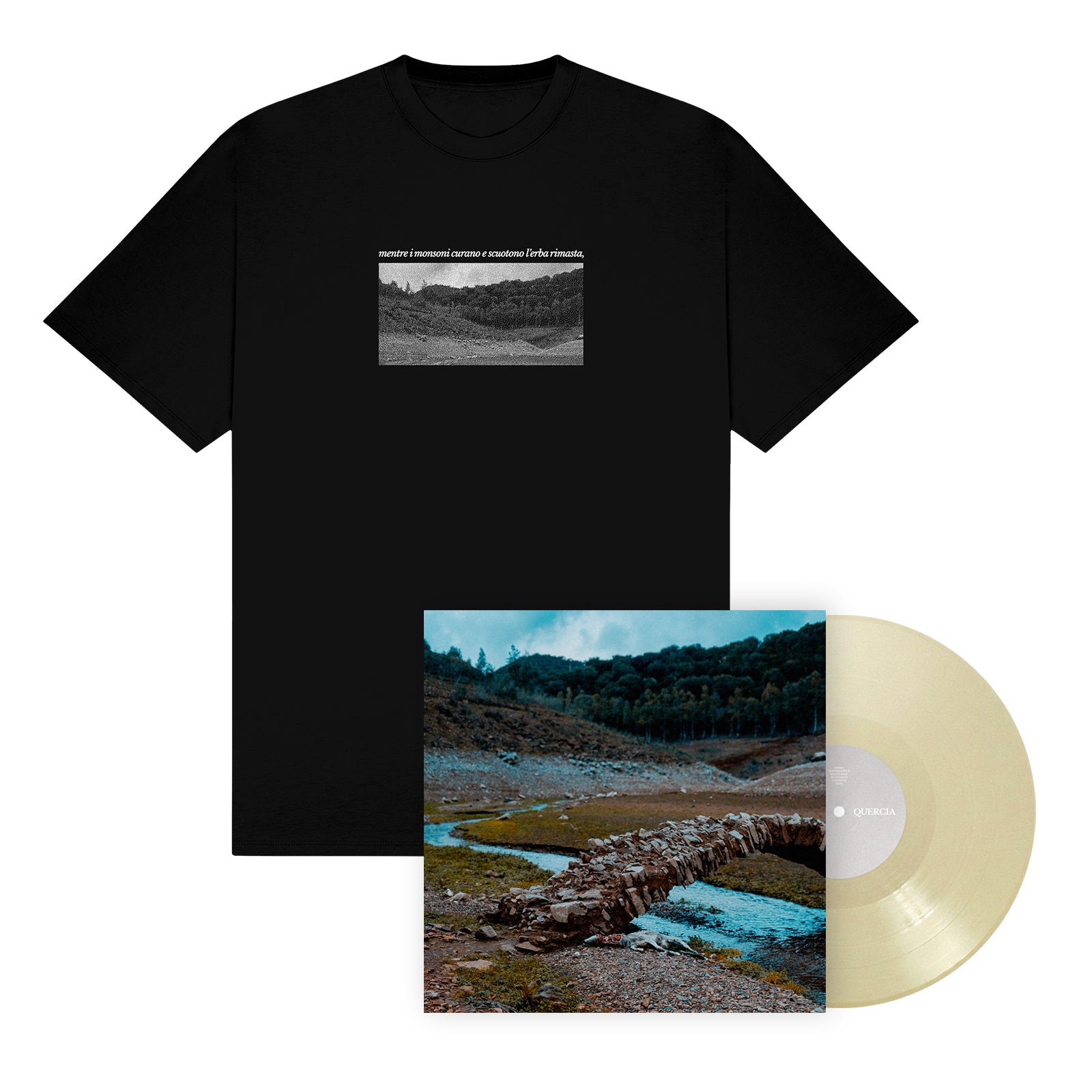 Quercia "Mentre I Monsoni Curano e Scuotono L'Erba Rimasta," "Tracce" Tee Bundle