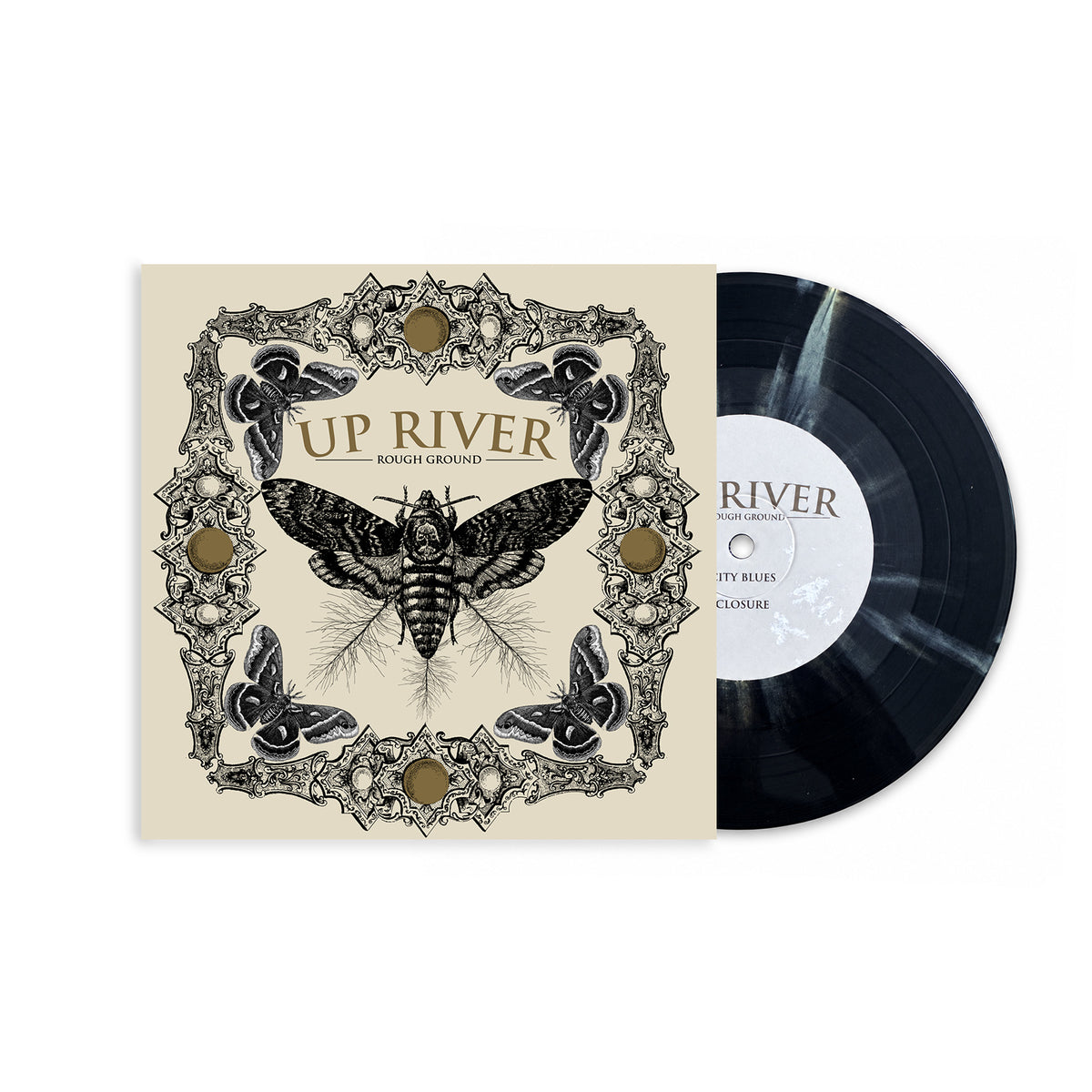 Up River "Rough Ground" 7" Inch Vinyl Black Splatter