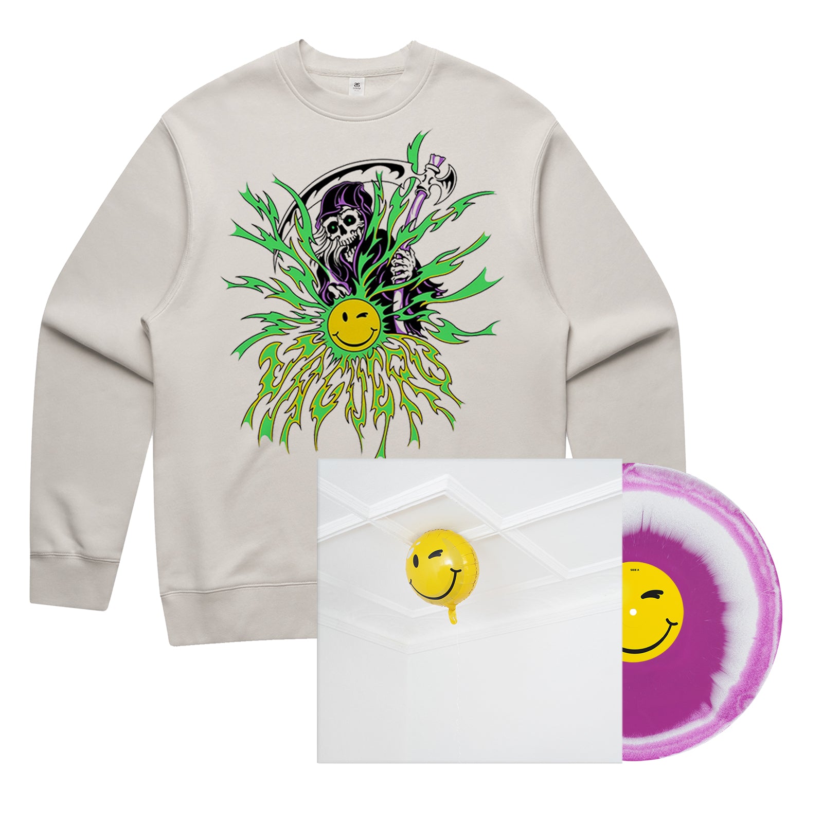 Jaguero "Make Me Feel Alive Again" 12 Inch Vinyl + Crewneck Bone