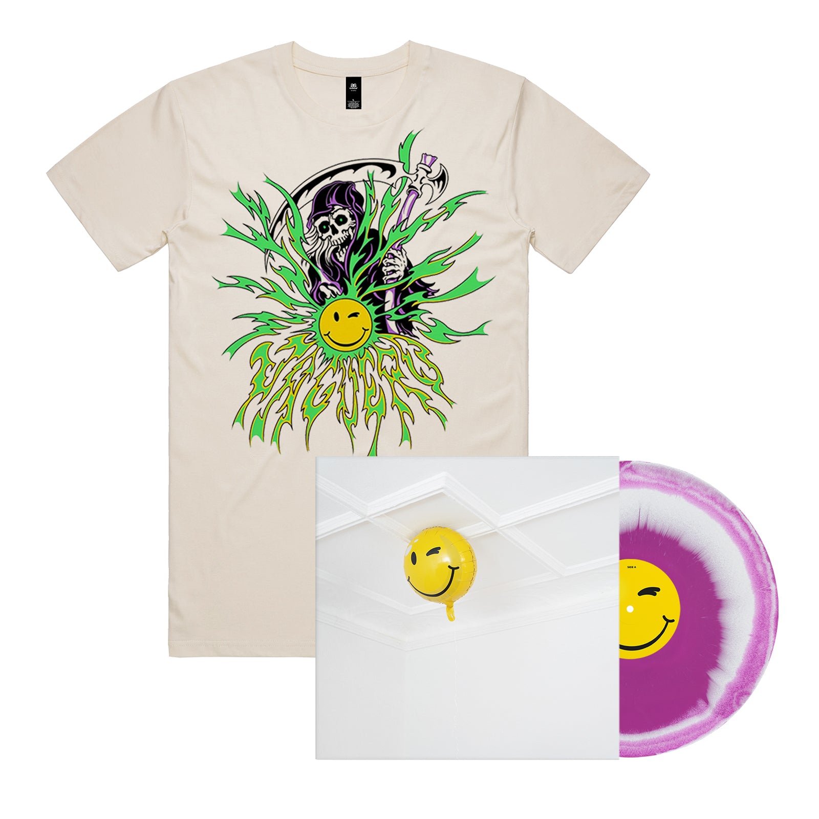 Jaguero "Make Me Feel Alive Again" 12 Inch Vinyl + Tee Ecru