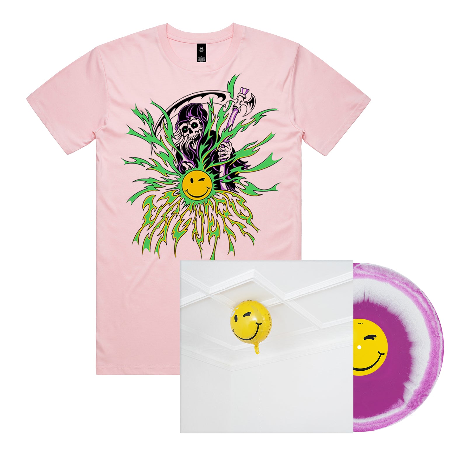 Jaguero "Make Me Feel Alive Again" 12 Inch Vinyl + Tee Pink